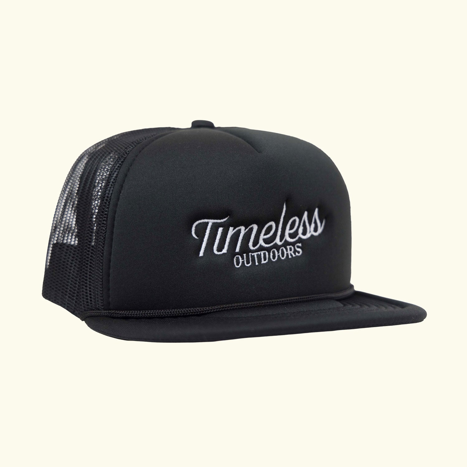 Heritage Logo Foam Trucker Hat in Black